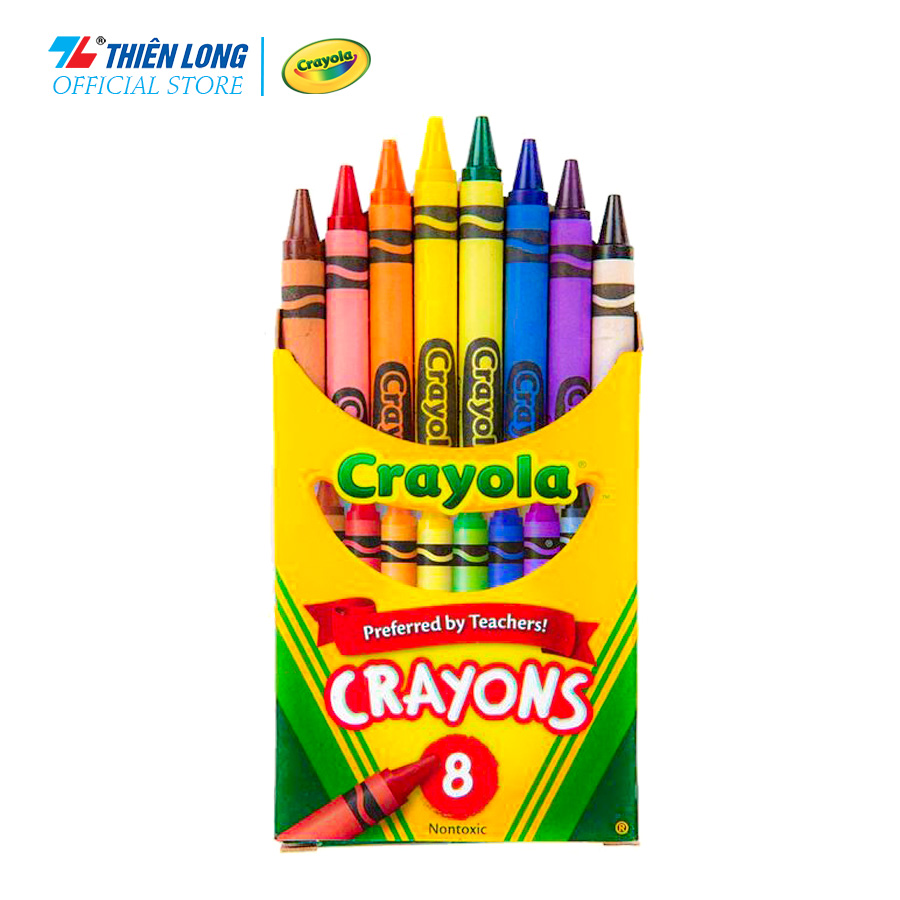 Bộ 8 bút sáp màu mini Crayola Crayon