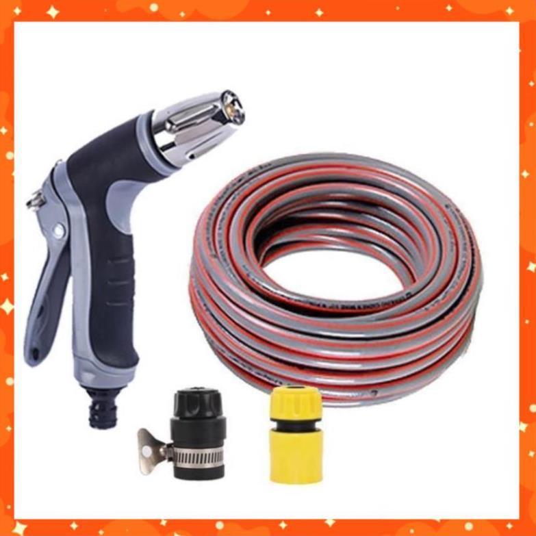 Bộ dây và vòi xịt tăng áp rửa xe tưới cây 3-5M 206817