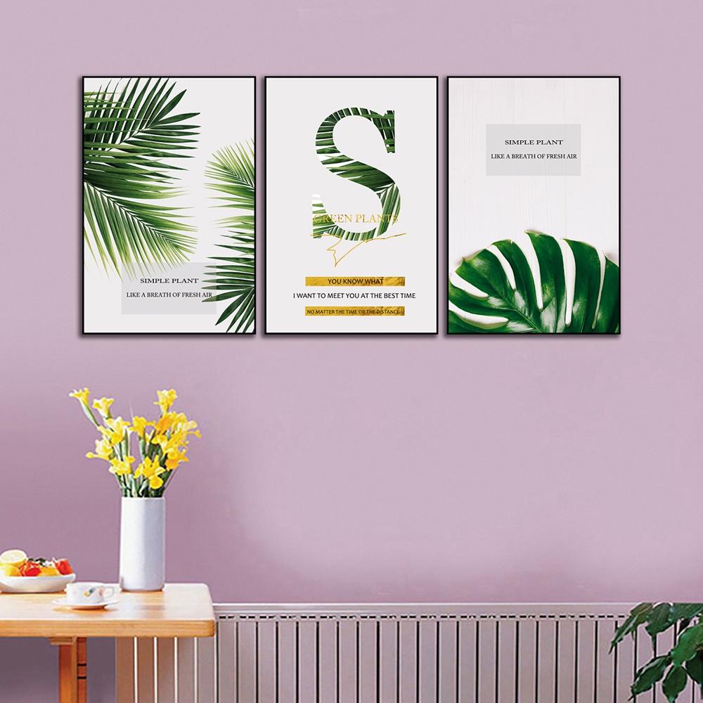 Tranh trang trí văn phòng, tranh treo tường hoa lá