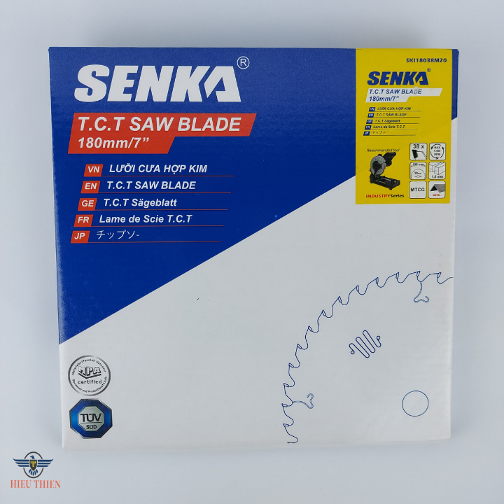 Lưỡi cắt sắt hợp kim 180mm 38 răng SENKA