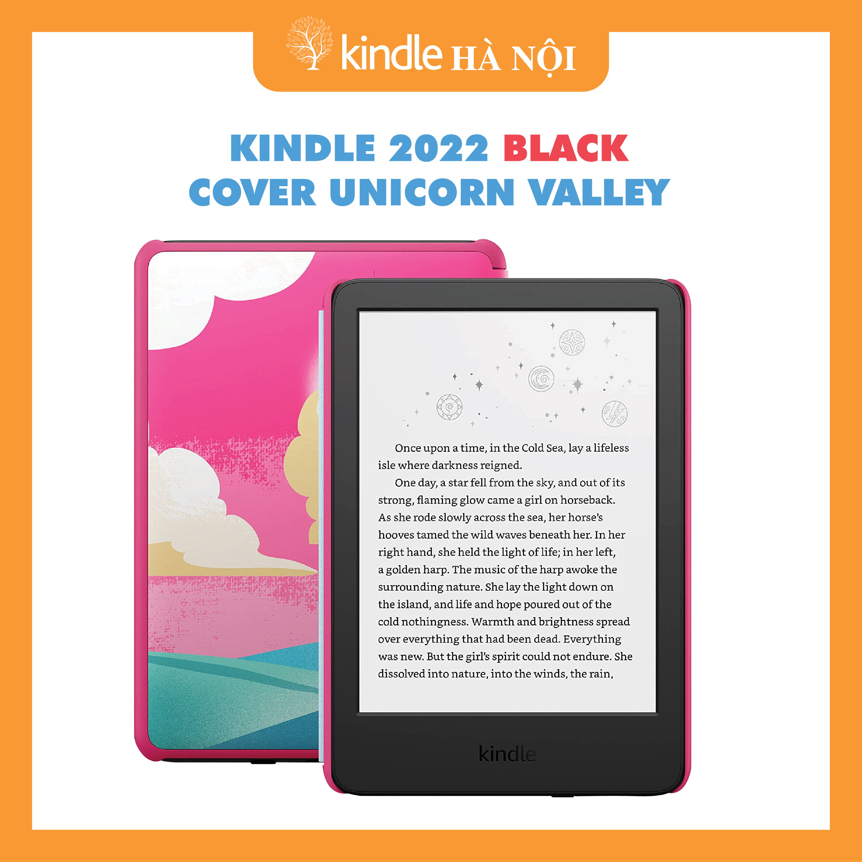 Máy đọc sách Kindle 2022 (11th) Kids Edition kèm bao da chính hãng và tài khoản Free Kid+ 1 năm - Hàng nhập khẩu