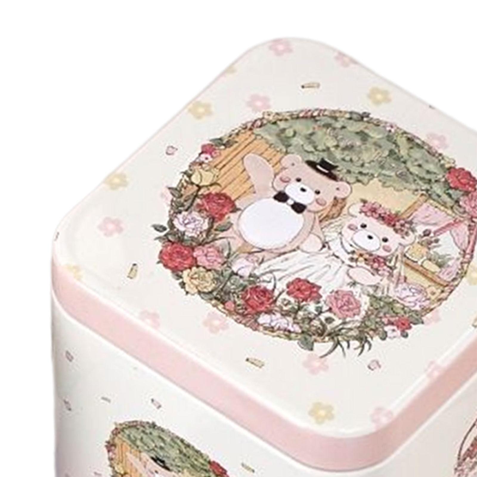 Square Candy Tins with Lid Food Storage Box for  Storage DIY Projects