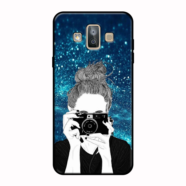 Ốp lưng điện thoại Samsung Galaxy J7 Duo viền dẻo TPU BST Cô Nàng Cá Tính Mẫu 12