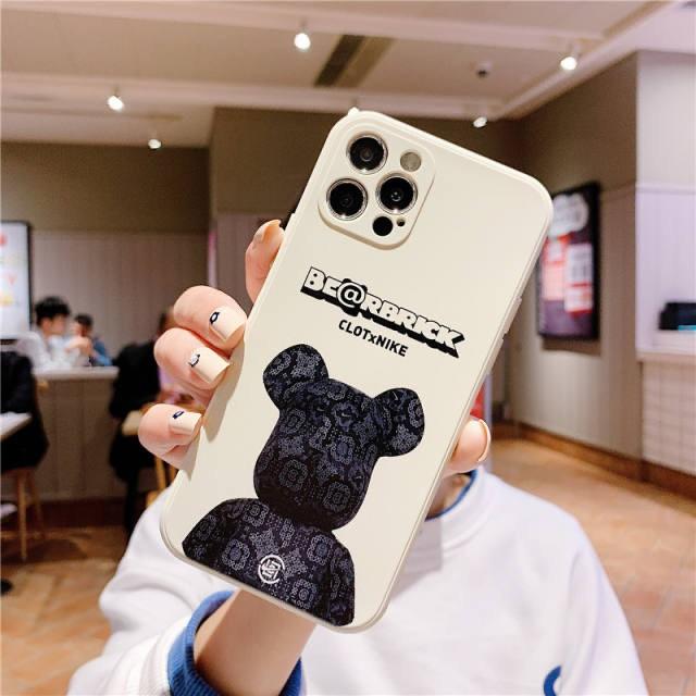 Ốp lưng dành cho iPhone 6/6plus/7/7plus/8/8plus/x/xr/xs/xsmax/11/11pro/11promax/12/12/pro/12promax - Vuông cạnh BearBrick