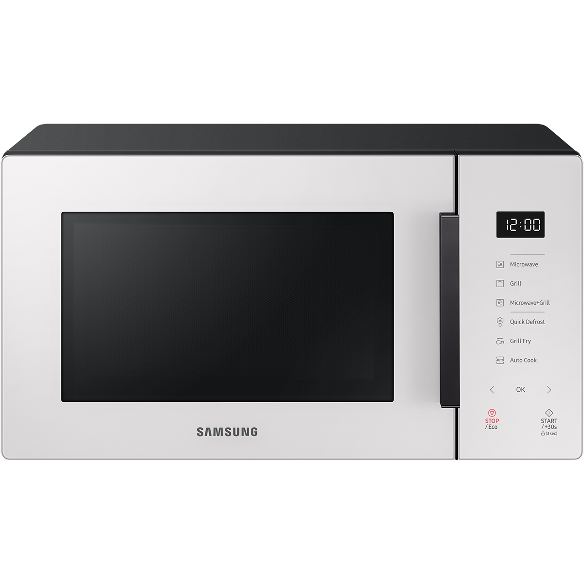 Lò vi sóng tráng men Samsung BESPOKE Dòng nướng 23L (MG23T5018CE/SV) - Hàng chính hãng