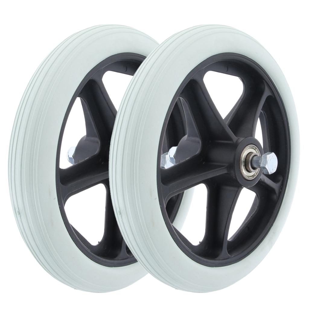 2pcs 5/16 Bear Wheelchair Front Castor Wheels Replacement 7 inch