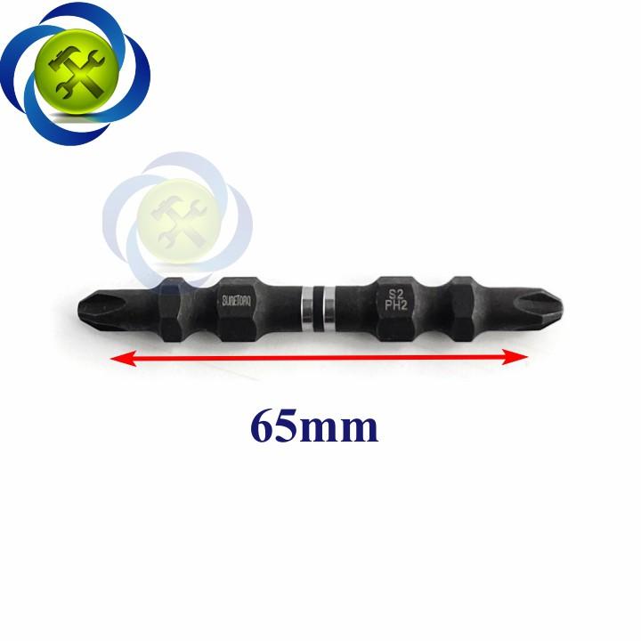 Mũi vít hai đầu PH2 Suretorq 0673-0304TS dài 65mm đầu nhỏ