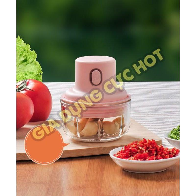 Máy xay tỏi ớt đa năng TÍCH điện - Máy say thịt đa năng cao cấp
