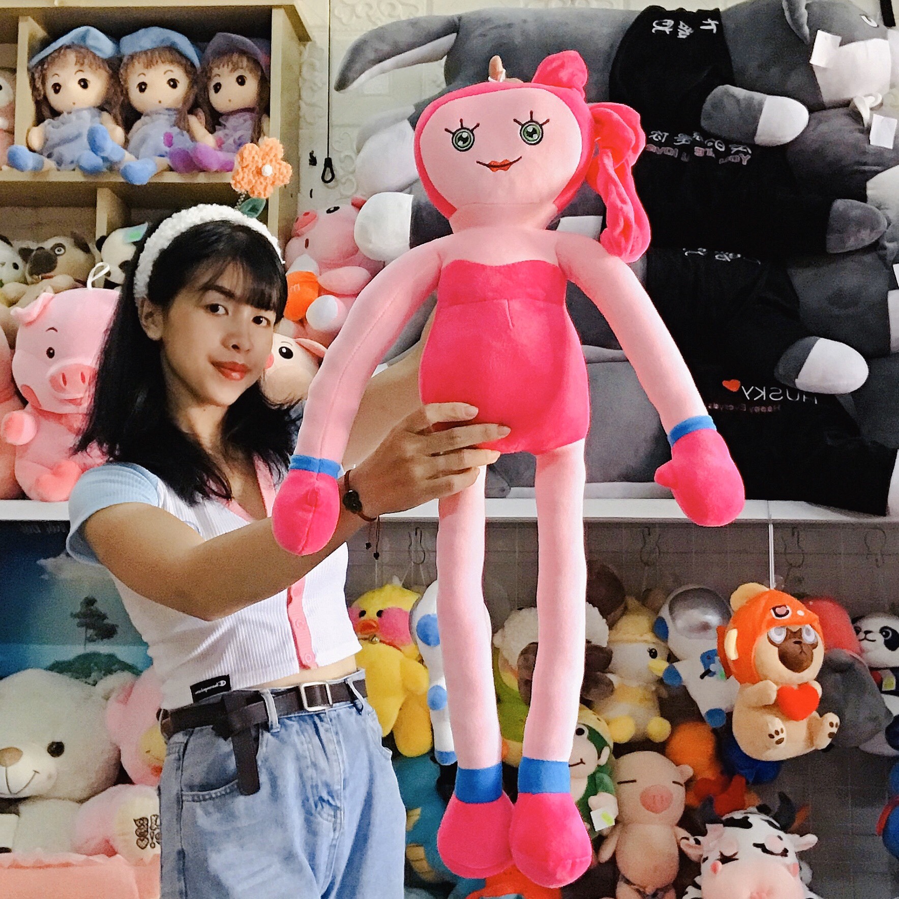 Gấu Bông Mommy Long Legs 90cm Killy Willy Daddy Son Game Poppy Playtime - Búp bê nhồi bông Huggy Wuggy