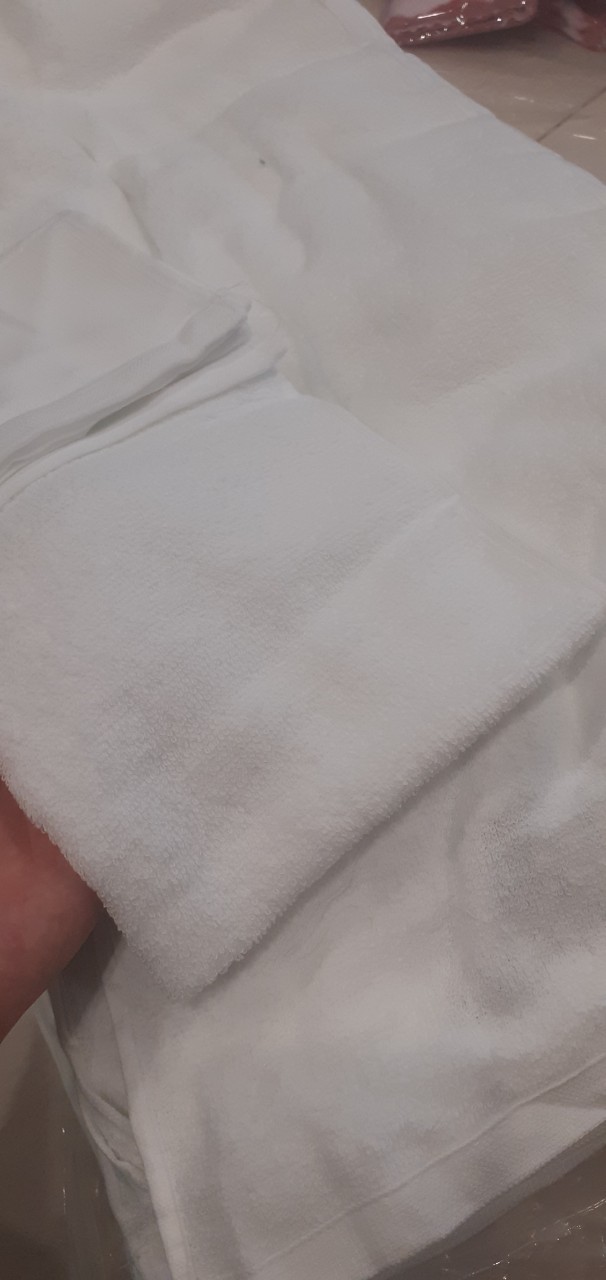 SET 6 khăn gội quấn đầu cotton 85x35ccm