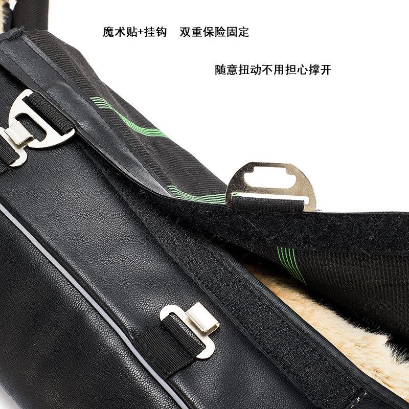 Miếng đệm đầu gối xe máy phong cách mới nhất giữ ấm vào mùa đông để đi xe đạp, bảo vệ chân xe điện chống lạnh và chống gió, thiết bị chống gió bằng len