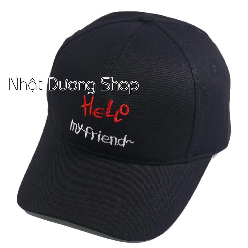 Nón kết Hello my friend khóa xịn - Chất liệu Kaki oát mềm tạo cảm giác thoải mái và sang trọng cho người đội