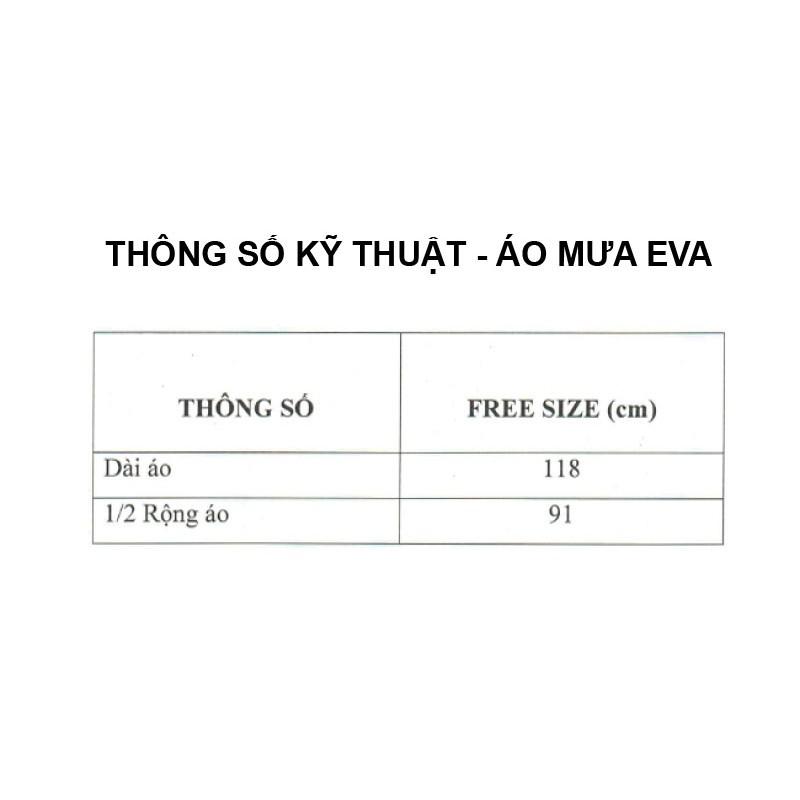 Áo mưa 1 người cho Nữ EVA chính hãng Rando dẻo dai, tiện lợi