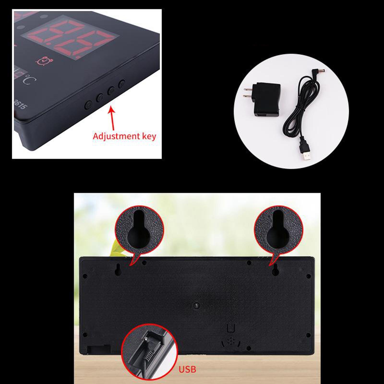 17'' LED Screen Clock 24H Time  US