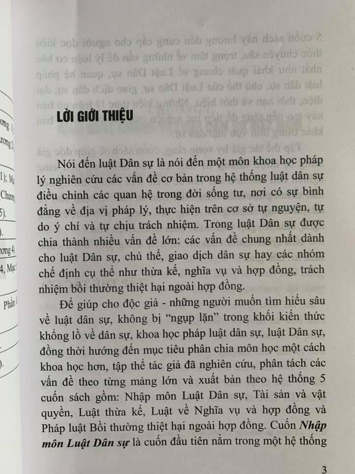 Nhập Môn Luật Dân Sự - Sách Chuyên Khảo