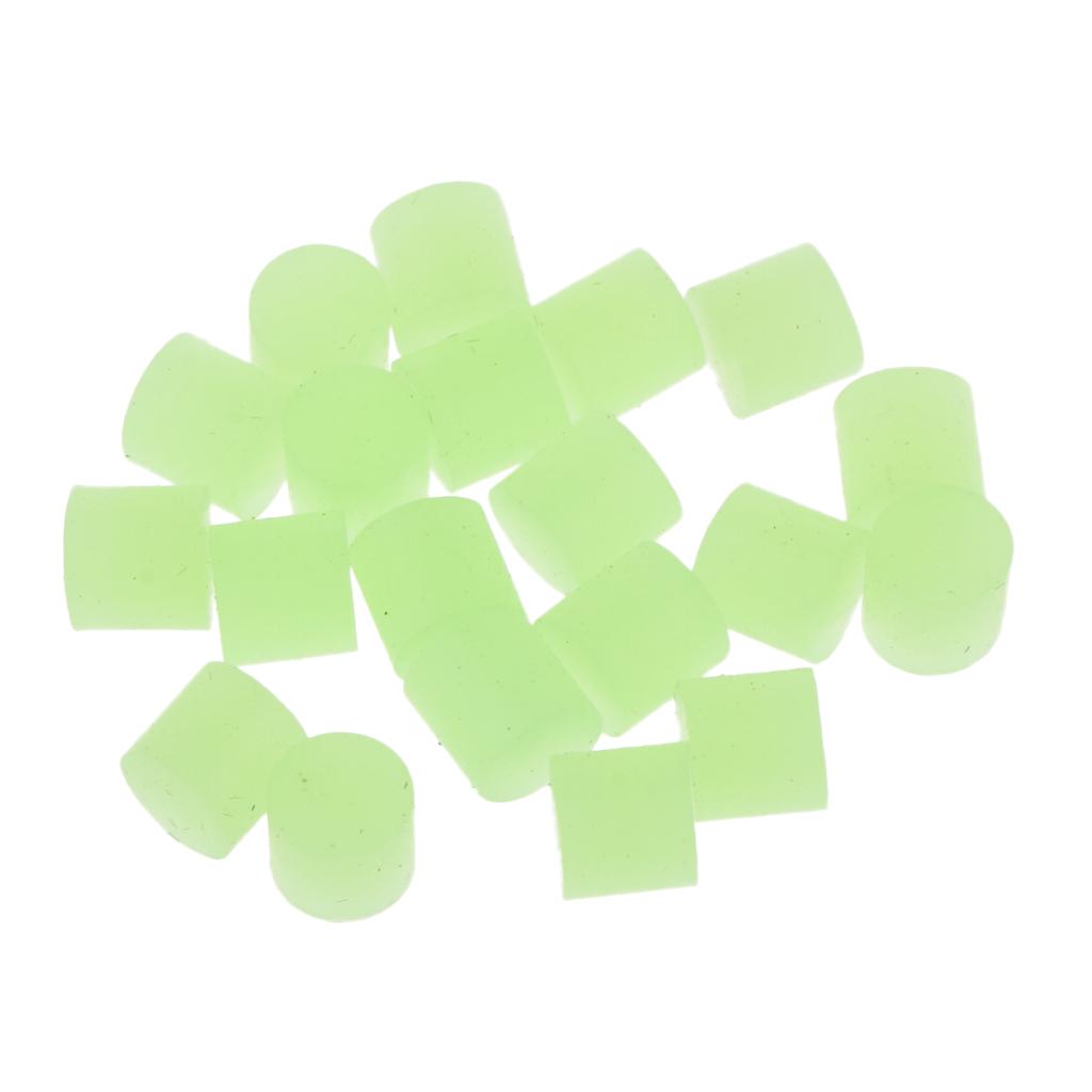 20 Pcs Fishing Floating Beads Float Stopper Float Tackles Luminous Green