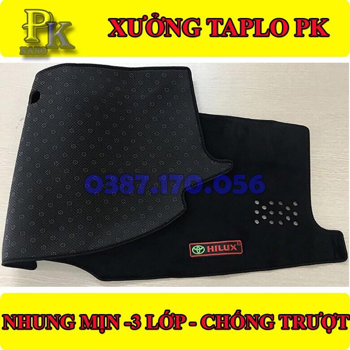 Thảm Taplo xe Ô Tô Các Dòng xe Thị Trường Việt Nam, Chuẩn Form, NanoPK
