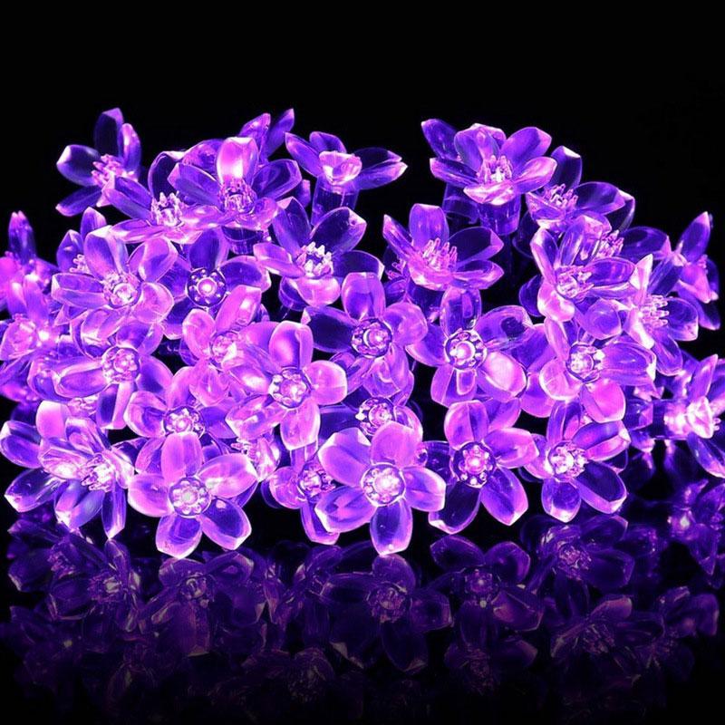 Dây Đèn Led 21ft 50 Bóng Màu Tím Trang Trí Tiệc