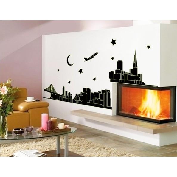 Decal trang trí Thành Phố Trăng Sao - Dạ Quang A.H