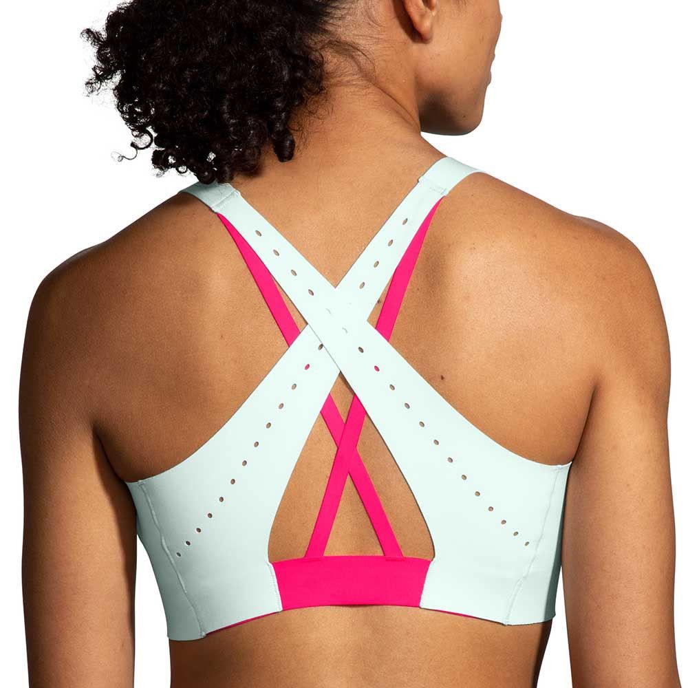 ÁO NGỰC CHẠY BỘ BROOKS DARE STRAPPY RUN BRA 2.0 Mint Mix Hyper Pink