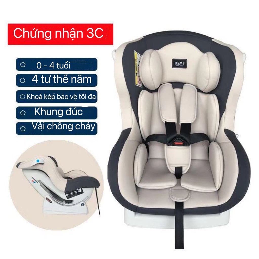 Ghế Ngồi Ô Tô Trẻ Em Aibo dành cho trẻ từ 0 đến 4 tuổi, sản phẩm được cấp chứng nhận 3C và được xuất khẩu sang thị trường Châu Âu