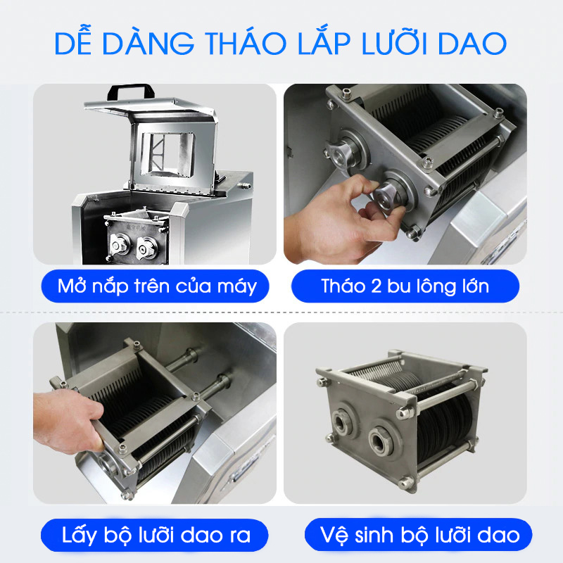 Máy Thái Thịt Tươi Sống DQ-8 NEWSUN Thay Được Lưỡi Dao - Hàng Chính Hãng