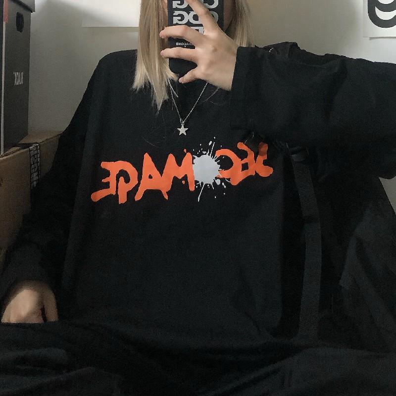 Áo thun tay dài form rộng Yinxx, áo sweater Unisex SW511