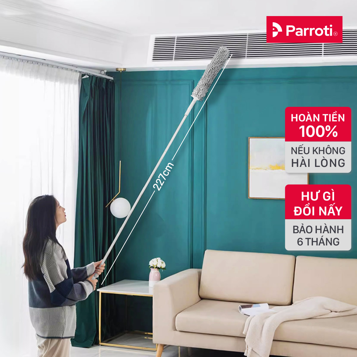 Cây phủi bụi trần nhà Parroti Sky SK01