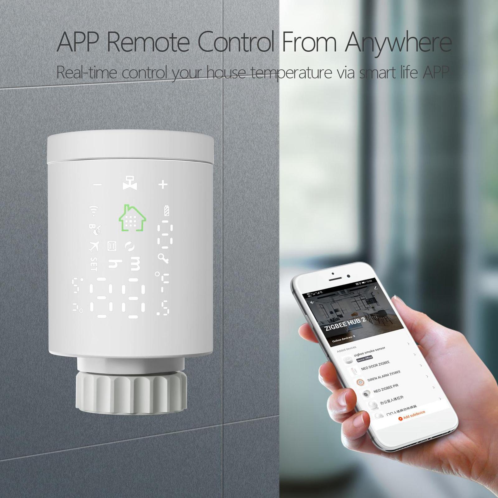 Premium Smart Radiator Thermostat Add-on Easy Install Control Valve Adapter