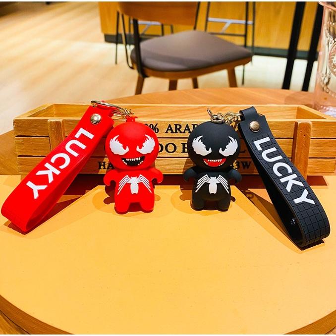 Móc Khóa Avenger Người Nhện Spiderman Ác Quỷ PVC Loại Tốt