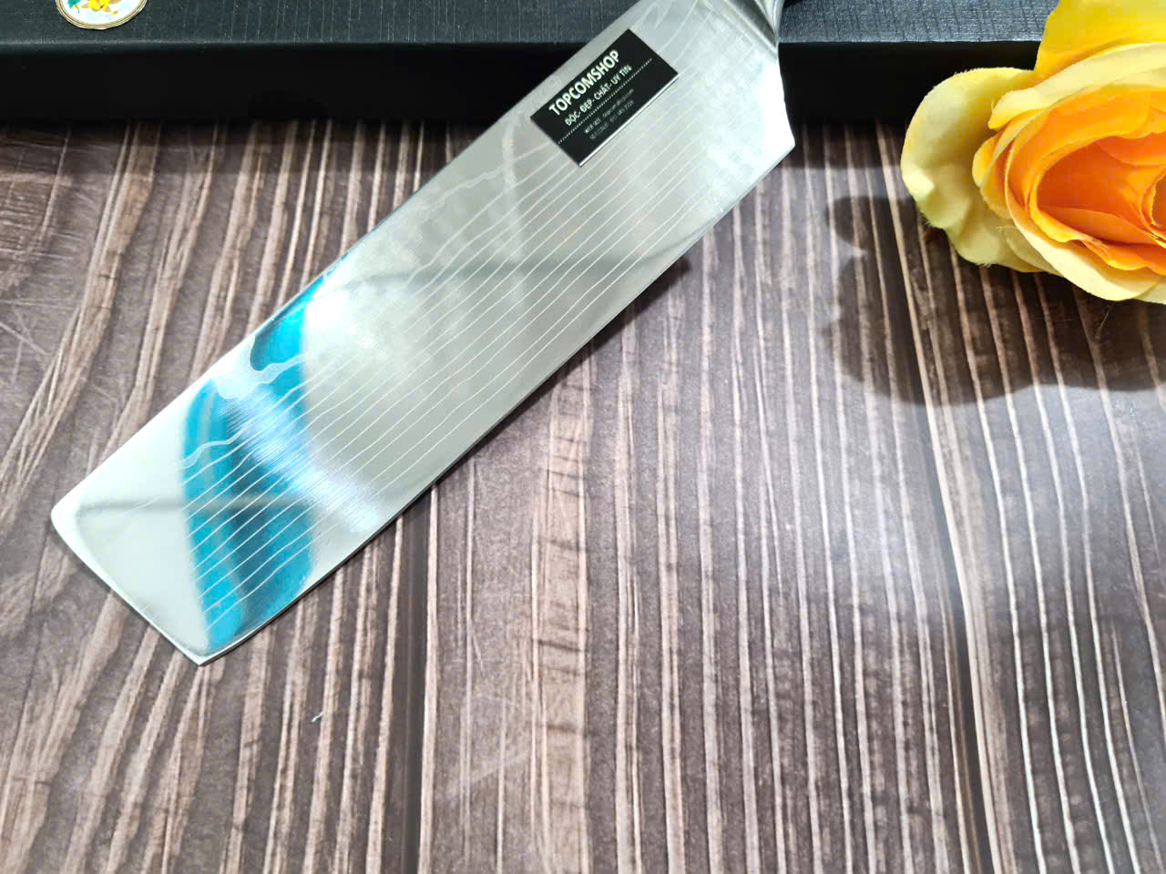 DAO - DAO BẾP NHẬT BẢN USUBA THÉP DAMASCUS MÃ A4 DT125 nt topcoomshop vn