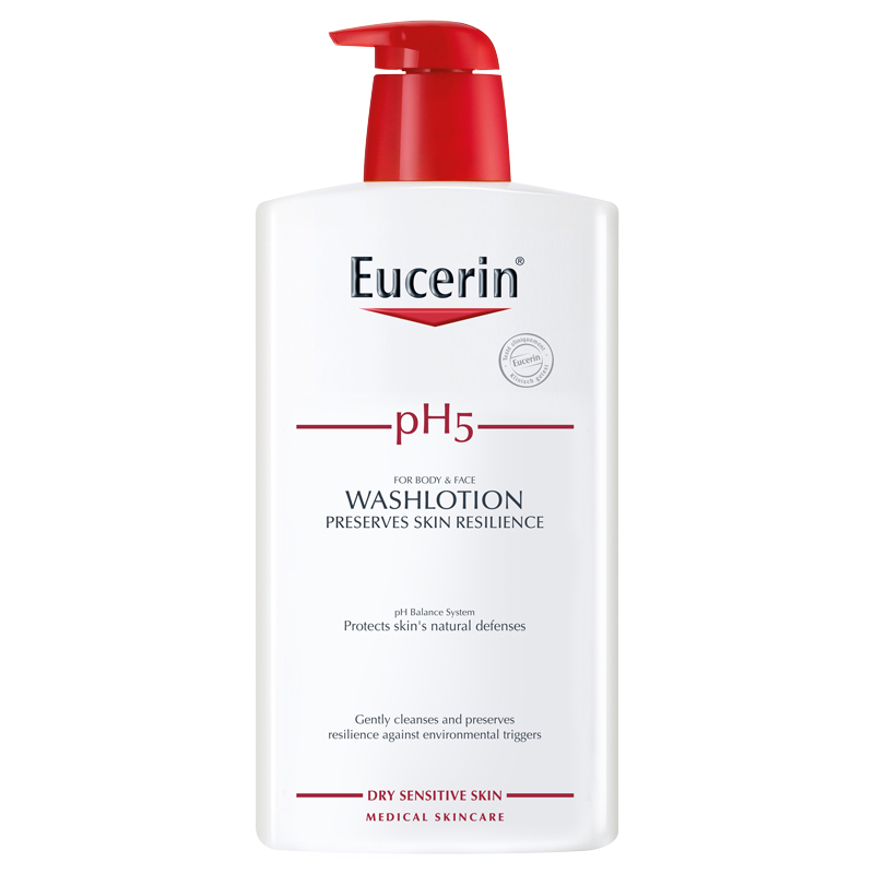 Sữa Tắm cho Da Nhạy Cảm Eucerin pH5 WashLotion  (1L) (Có Mùi)