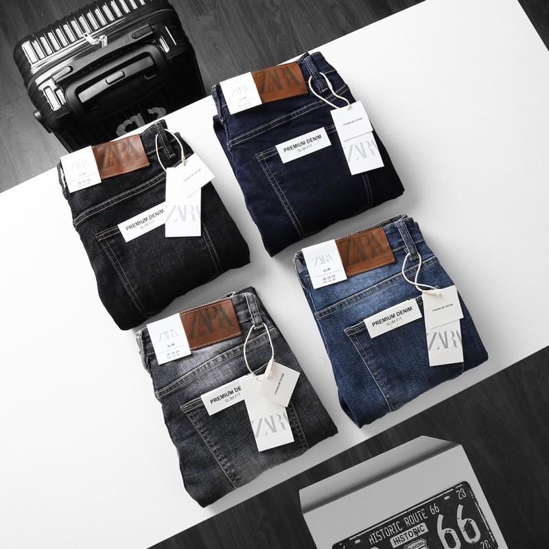 Quần Jean nam cao cấp 02 màu thời trang ống ôm jean co giản hàng cao cấp xuất xịn