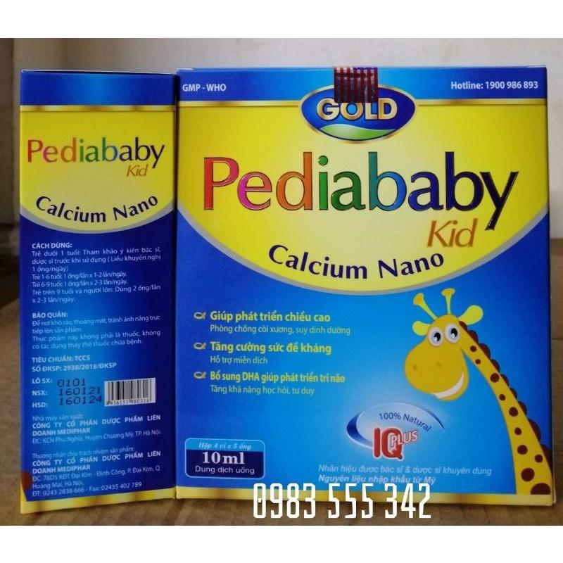 Pediababy Kid Gold bổ sung canxi giúp phát triển chiều cao, tăng sức đề kháng cho bé