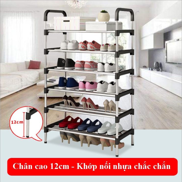 Kệ để giày dép inox 5 tầng chính hãng DODODIOS, giá để giày inox 5 tầng - Chọn Màu