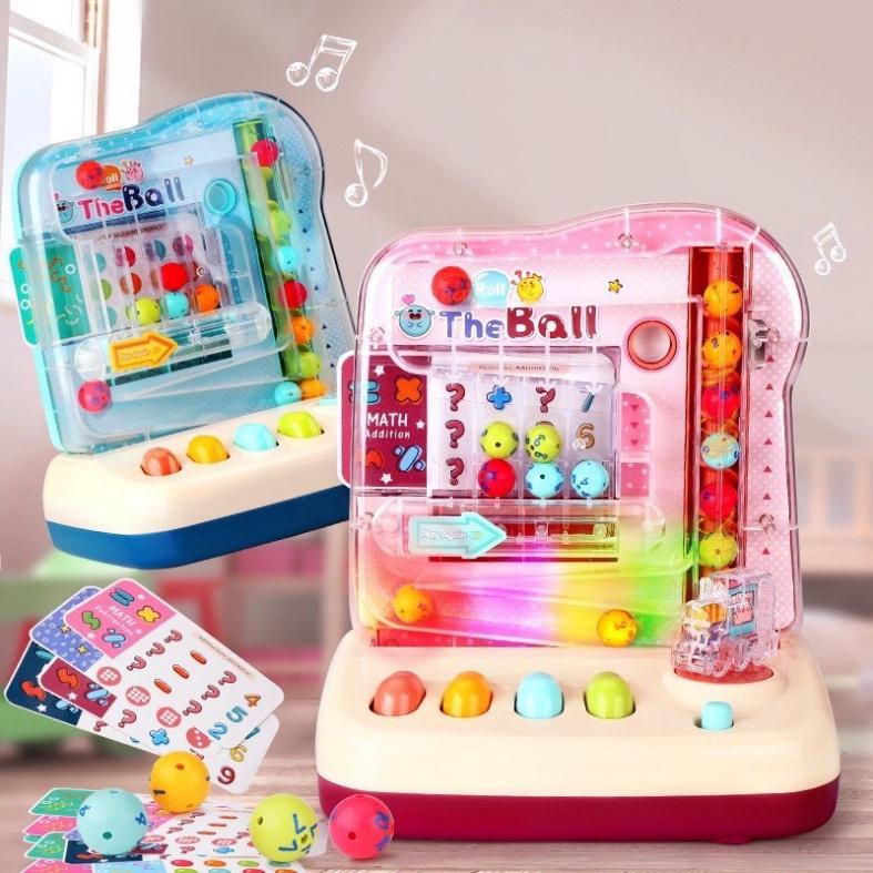 Máy Trò Chơi Bắt Bóng Lăn PINBALL Kèm Thẻ Toán Học