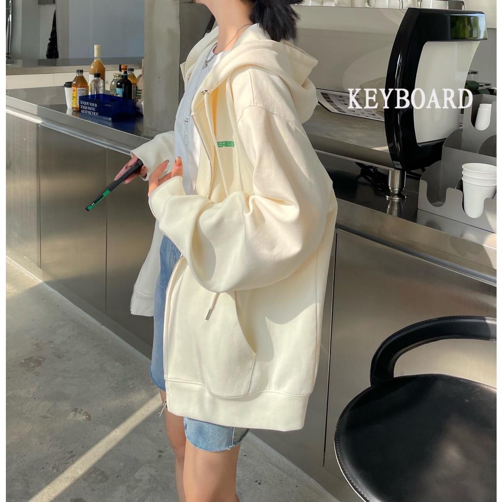 Áo khoác hoodie nỉ bông dây kéo in chữ MINIMAL form rộng unisex nam nữ Vuasivuare
