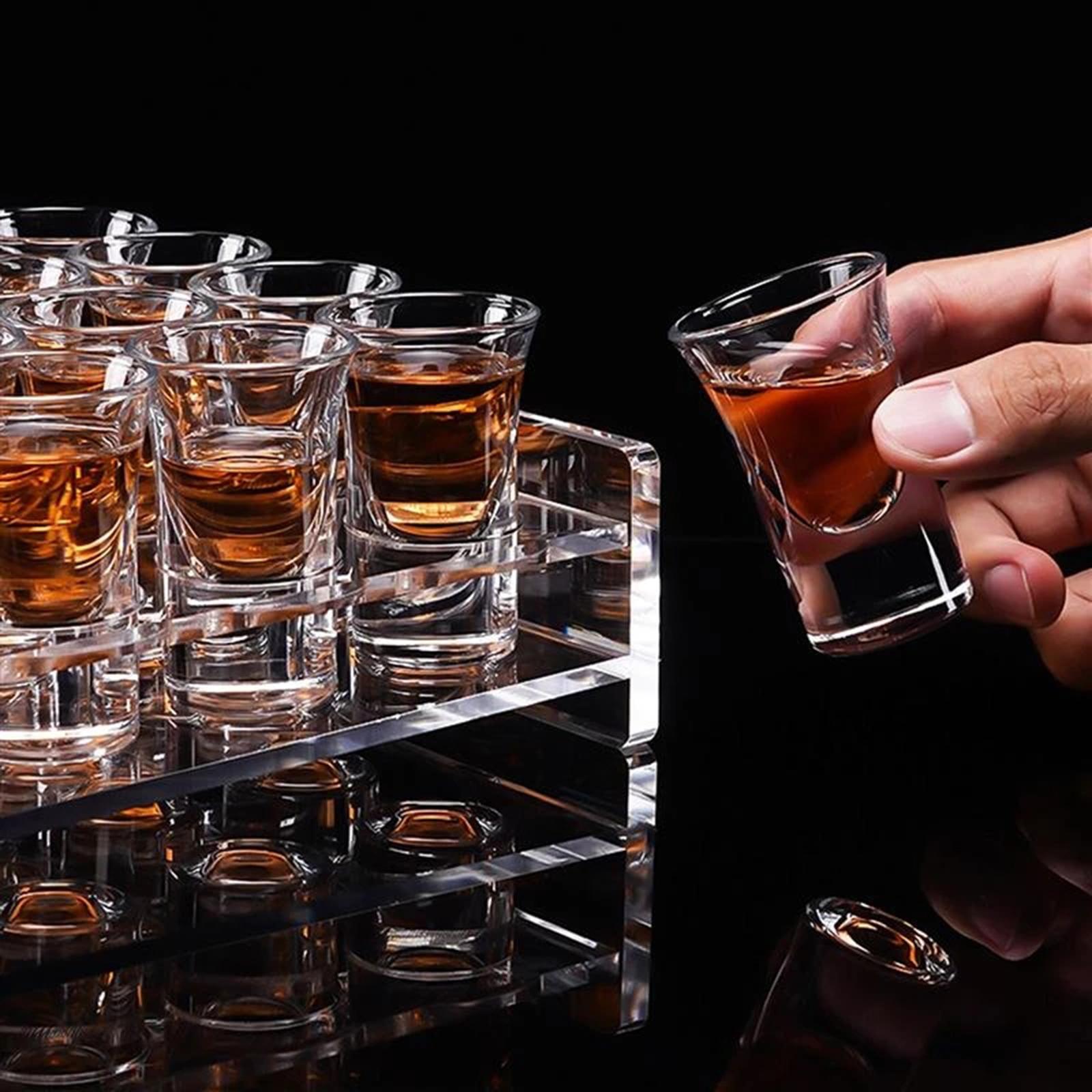 Acrylic Cup Rack Durable Unique Drinkware Portable 12 Round Holes for Party