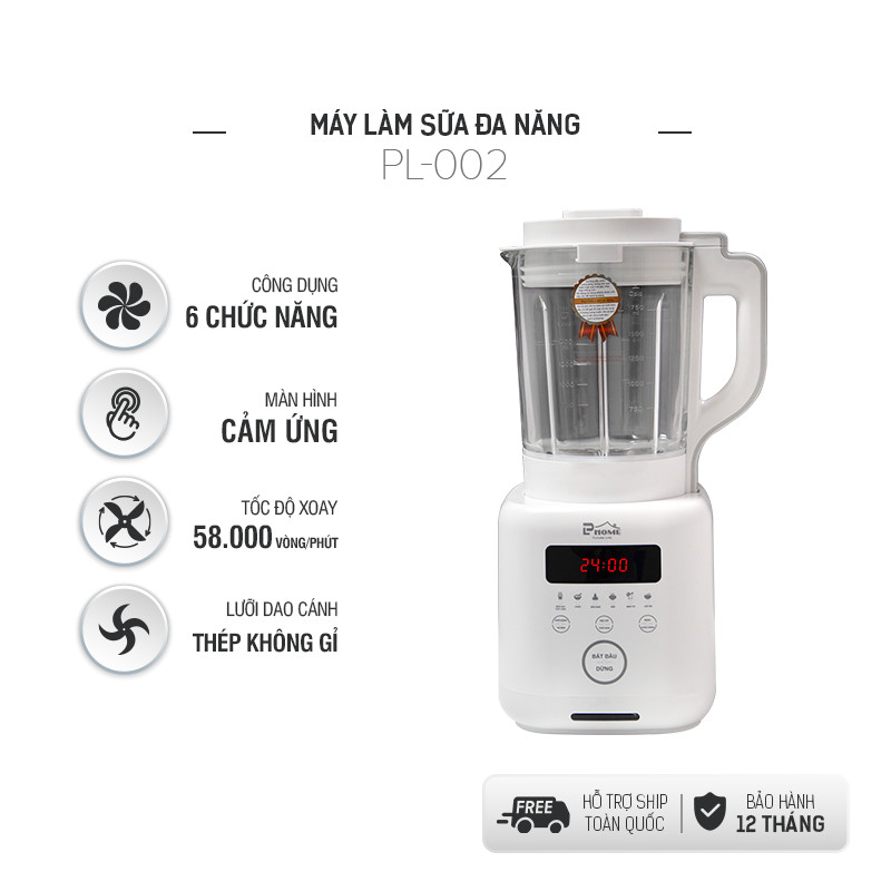 Máy Làm Sữa Hạt Đa Năng Chuyên Dụng, Công Suất 800W - Hàng Chính Hãng