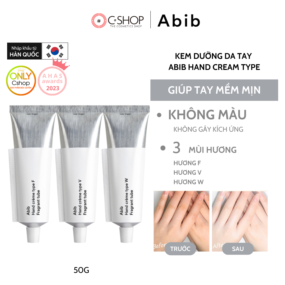 Tuýp Kem Dưỡng Da Tay Cao Cấp Abib 50ml