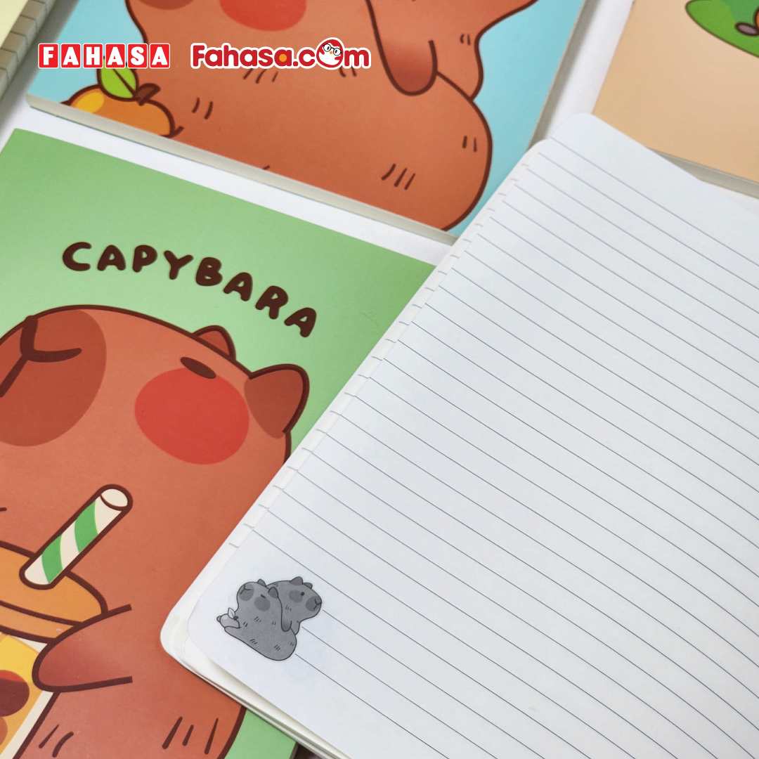 Sổ Ghi Chú Capybara - Kẻ Ngang - 96 Trang 80gsm - The Sun 04
