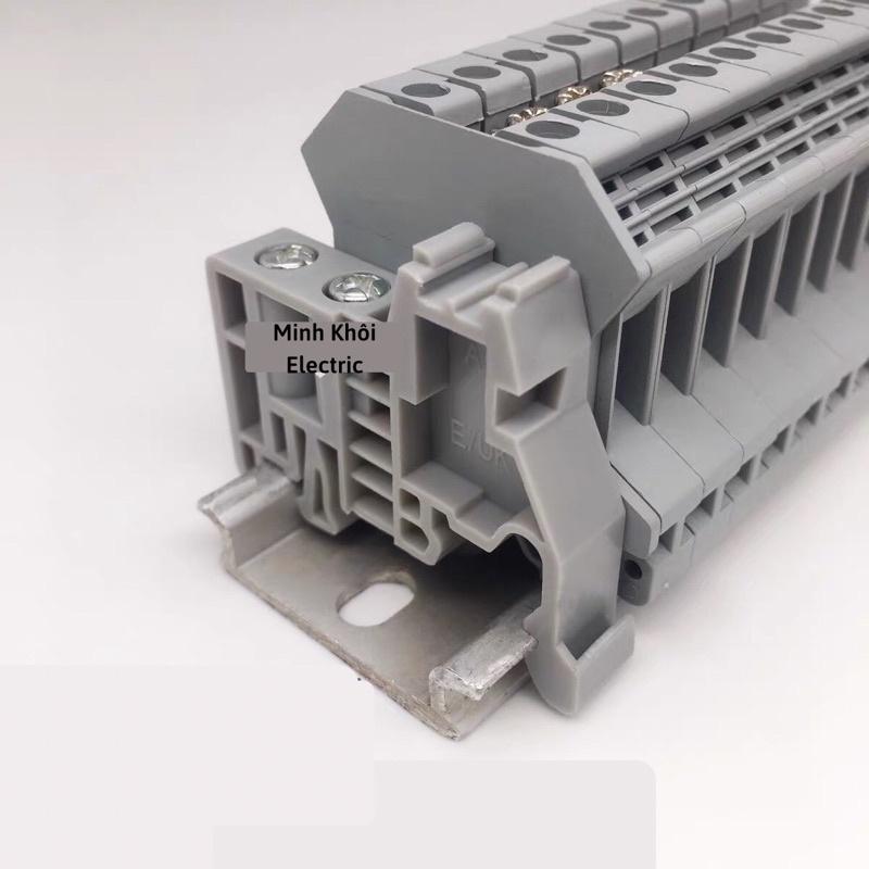 Khoá cầu đấu uk,miếng chặn hai đầu domino,chặn cầu đấu uk,chặn thanh ray dinrail,chặn cuối hàng kẹp có vít