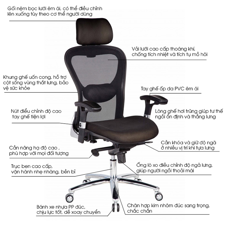 Ghế Giám đốc IBIE IB9348