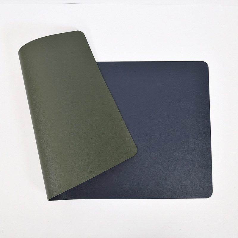 Miếng Lót Chuột Da (Mouse Pad) 2 Mặt 2 Màu 270x210mm  -- DRU - Hàng Chính Hãng