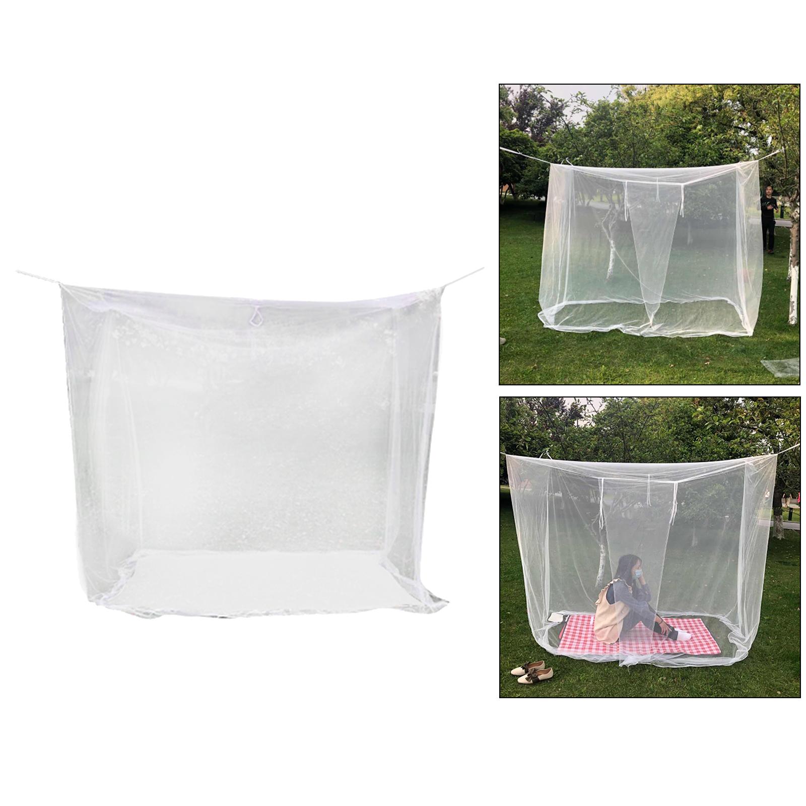 Camping Mosquito Net Outdoor Mosquito Net, White, Fine Mesh, 200x200x180cm