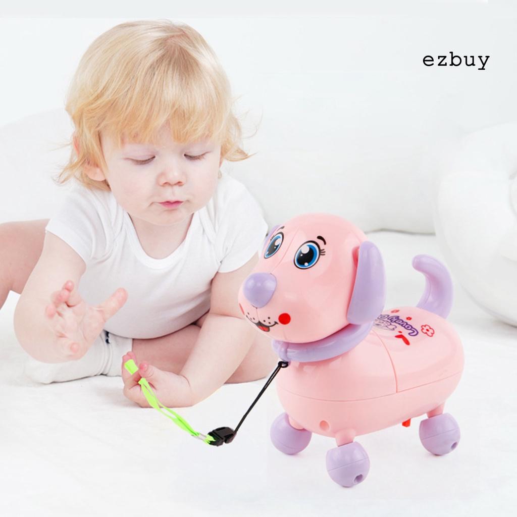 EY-Flashing Rotating Electric Cute Cartoon Dog Toy with Sound Light Children Gift