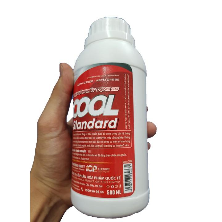 Nước làm mát động cơ xe ô tô, xe máy màu đỏ Maxcool Standard 4L tặng lon 500ml