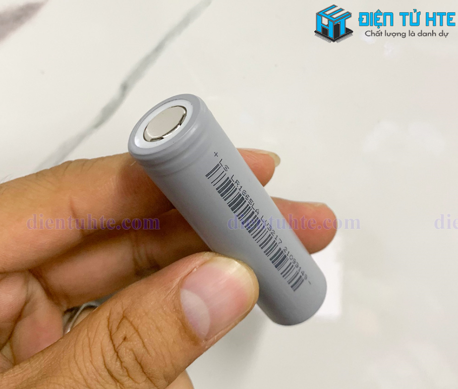 Pin Lithium Ion LS LR1865LA 18650 2000mAh xả 10c Xám