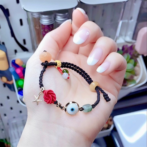 Vòng tay thắt dây evil eye sao biển HBL-2311 | Trang sức PJS