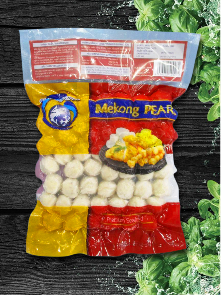 Cá viên Basa (Basa Fish Ball) Mekong PEARL 454g